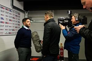 Images Dated 31st January 2017: Bristol City's Lee Johnson Reacts After Hard-Fought Championship Clash Against Sheffield Wednesday