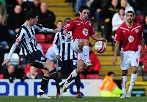 Images Dated 21st February 2010: Bristol City's Lee Johnson Takes Control: A Pivotal Moment in the 2010 Championship Clash vs