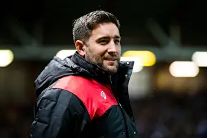Bristol City V Sheffield Wednesday Prints: Bristol City's Lee Johnson Watches On During Tense Championship Clash Against Sheffield Wednesday