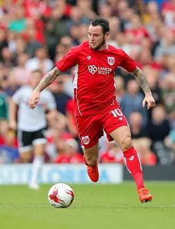 Fulham V Bristol City Prints: Bristol City's Lee Tomlin in Action at Craven Cottage against Fulham