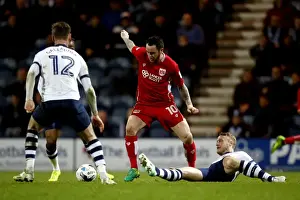 Preston North End V Bristol City Prints: Bristol City's Lee Tomlin in Action Against Preston North End - Sky Bet Championship Clash