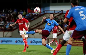 Glanford Park Prints: Bristol City's Lee Tomlin Aims for the Net Against Scunthorpe United, EFL Cup 2016