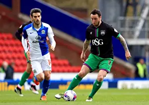 Bristol City's Lee Tomlin at Ewood Park against Blackburn Rovers, Sky Bet Championship 2016