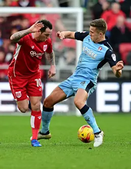 Bristol City V Rotherham United Prints: Bristol City's Lee Tomlin Flips the Ball in Action against Rotherham United