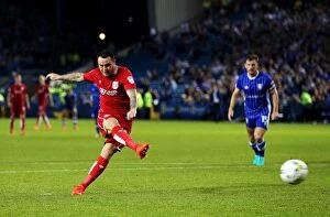 Images Dated 13th September 2016: Bristol City's Lee Tomlin Misses Penalty in Sheffield Wednesday vs. Bristol City Championship Clash