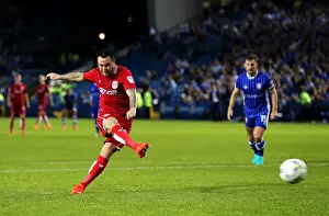 Hillsborough Prints: Bristol City's Lee Tomlin Misses Penalty in Sheffield Wednesday vs