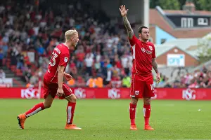 Bristol City V Aston Villa Prints: Bristol City's Lee Tomlin Scores Dramatic Free-Kick Goal vs. Aston Villa (3-1)