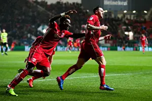 Bristol City's Lee Tomlin Scores the Opener Against Huddersfield Town in Sky Bet EFL Championship (17 March 2017)