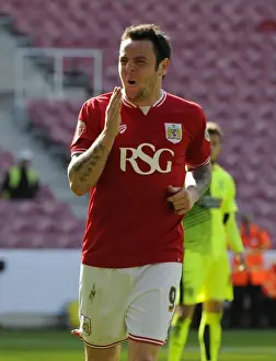 Bristol City V Huddersfield Town Prints: Bristol City's Lee Tomlin Scores Thrilling Goal Against Huddersfield Town in Sky Bet Championship (April 2016)