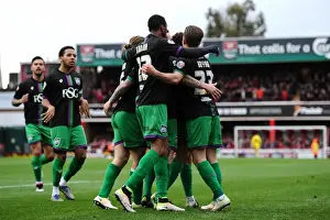 Framed Print : Bristol City's Lee Tomlin Scores the Winning Goal Against Brentford in Sky Bet Championship (160416) Framed Print : Bristol City's Lee Tomlin Scores the Winning Goal Against Brentford in Sky Bet Championship (160416)