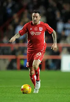 Bristol City V Brighton And Hove Albion Prints: Bristol City's Lee Tomlin Shines: Thrilling Performance Against Brighton & Hove Albion in Sky Bet Championship