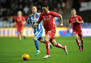 Bristol City V Brighton And Hove Albion Prints: Bristol City's Lee Tomlin Shines: Thrilling Performance Against Brighton & Hove Albion in Sky Bet Championship