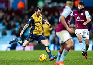 Bristol City's Lee Tomlin at Villa Park during Aston Villa vs. Bristol City Championship Match, 2017