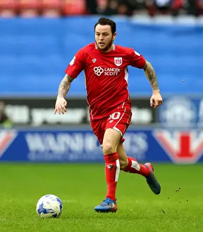 Wigan Athletic V Bristol City Prints: Bristol City's Lee Tomlin at Wigan Athletic's DW Stadium