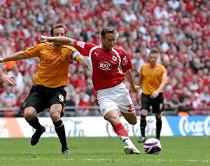 Play Off Final Prints: Bristol City's Lee Trundle: Celebrating Play-Off Final Glory