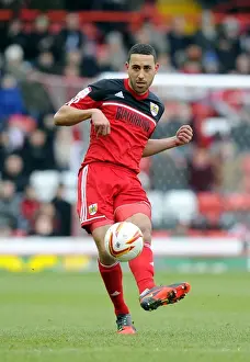 Bristol City's Lewin Nyatanga in Action during Bristol City vs Barnsley, Npower Championship (February 23, 2013) - Ashton Gate