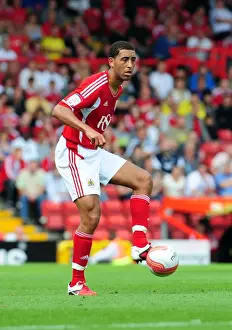 Bristol City V Ipswich Town Prints: Bristol City's Lewin Nyatanga at Ashton Gate Stadium: Championship Showdown vs Ipswich Town (2011)