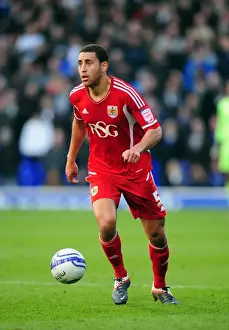 Ipswich Town V Bristol City Prints: Bristol City's Lewin Nyatanga at Portman Road during Ipswich Town vs