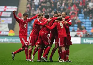 Coventry City V Bristol City Prints: Bristol City's Lewin Nyatanga Scores the Second Goal Against Coventry City in Championship Match (05/03/2011)