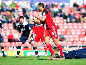 Bristol City's Lewin Nyatanga Scores the Winning Goal Against Huddersfield Town