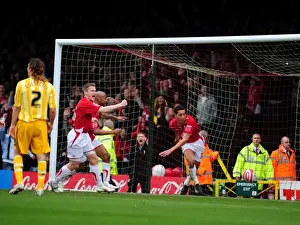 Bristol City's Lewin Nyatanga: Thrilling Opening Goal Celebration vs. Newcastle United (Championship 2010)
