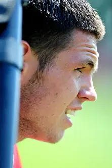 Bristol City's Lewis Carey: Intense Concentration during Pre-season Training