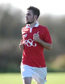 Bristol City U21 V Crewe U21 Prints: Bristol City's Lewis Hall in Action against Colchester in Youth Development League