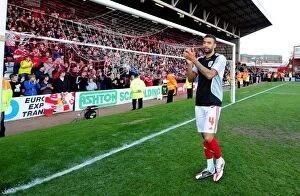 Images Dated 21st April 2012: Bristol City's Liam Fontaine in Action at Ashton Gate Stadium, 2012