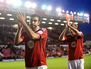 Framed Print : Bristol City's Liam Fontaine in Action at Ashton Gate Stadium: Championship Clash vs Preston North End - 06 / 11 / 2010 Framed Print : Bristol City's Liam Fontaine in Action at Ashton Gate Stadium: Championship Clash vs Preston North End - 06 / 11 / 2010