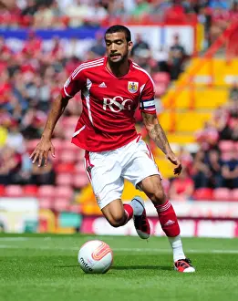 Bristol City V Ipswich Town Prints: Bristol City's Liam Fontaine in Action at Ashton Gate Stadium: Championship Clash Against Ipswich Town (2011)