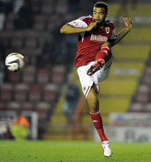 Round 2 Prints: Bristol City's Liam Fontaine in Action Against Crystal Palace, Ashton Gate, 2013