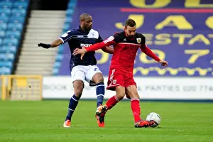 2012 Prints: Bristol City's Liam Fontaine Defends Against Millwall's Dany N'Guessan in Championship Clash