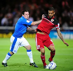 Bristol City's Liam Fontaine Foul by Lee Tomlin in Peterborough United Championship Clash