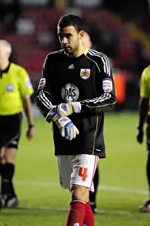 Bristol City V Middlesbrough Prints: Bristol City's Liam Fontaine: Stepping Up as Emergency Goalkeeper vs