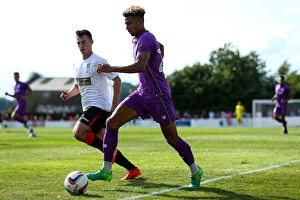 Images Dated 9th July 2017: Bristol City's Lloyd Kelly in Action during Pre-season Friendly against Bristol Manor Farm