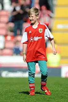 Bristol City V Notts County Prints: Bristol City's Luca Fortuna (10) Claims Victory in Thrilling Belly Contest at Ashton Gate