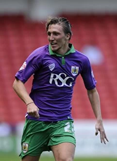 Images Dated 9th August 2014: Bristol City's Luke Ayling in Action: Sheffield United vs. Bristol City