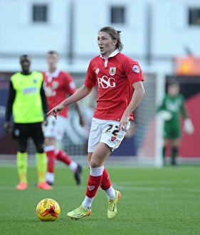 Bristol City's Luke Ayling in Action at Ashton Gate, November 2014