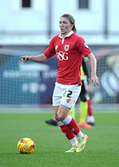 Bristol City's Luke Ayling in Action at Ashton Gate, November 2014