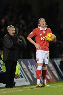 Bristol City's Luke Ayling in Action at Priestfield Stadium against Gillingham, Sky Bet League One, December 2014