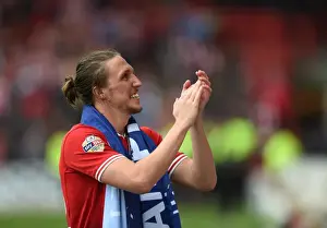 Bristol City's Luke Ayling in Action against Walsall at Ashton Gate Stadium, May 2015