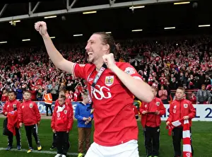 Bristol City's Luke Ayling Celebrates Goal Against Walsall