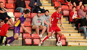 Bristol City's Luke Ayling in Control at Abbey Business Stadium: Cheltenham Town vs. Bristol City Preseason Friendly