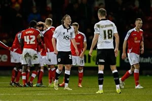 Images Dated 20th December 2014: Bristol City's Luke Ayling Reacts in Anger as Crewe Alexandra Take 1-0 Lead
