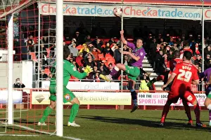Crawley Town V Bristol City Prints: Bristol City's Luke Ayling Scores the Game-Winning Goal Against Crawley Town
