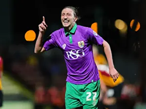 Bradford City V Bristol City (Promotion) Prints: Bristol City's Luke Ayling Scores Hat-Trick: Paving the Way for Promotion (Sky Bet League One)
