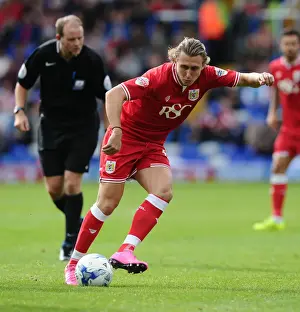 Birmingham City V Bristol City Prints: Bristol City's Luke Freeman in Action Against Birmingham City