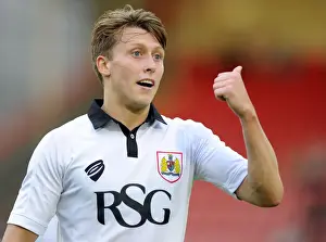 Bristol City's Luke Freeman in Action Against Cheltenham Town (July 2014)