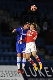 Gillingham V Bristol City Prints: Bristol City's Luke Freeman in Action at Gillingham's Priestfield Stadium