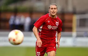 Friendly Prints: Bristol City's Luke Freeman Chases Down the Ball in Pre-Season Friendly Against Bath City